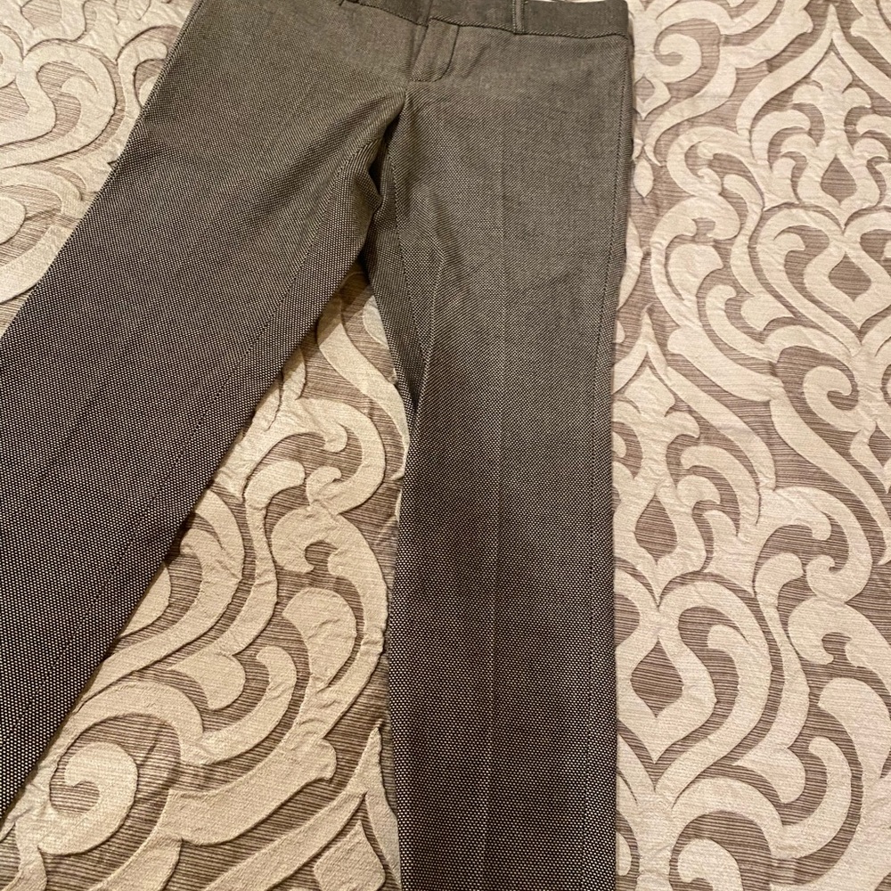 Black and white pattern slacks